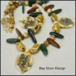 Ceramic Leaf Necklace by Bay Moon Design