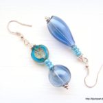 Blue Art Nouveau Earrings
