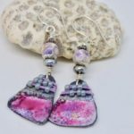 Pink and lavender earrings