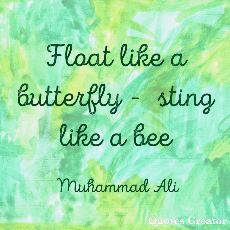 Float Like A Butterfly Sting Like A Bee Art Bead Scene Studio
