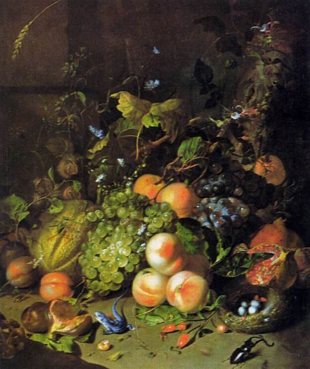 This image has an empty alt attribute; its file name is 7_Ruysch_FruitNestInsects_1717.jpg